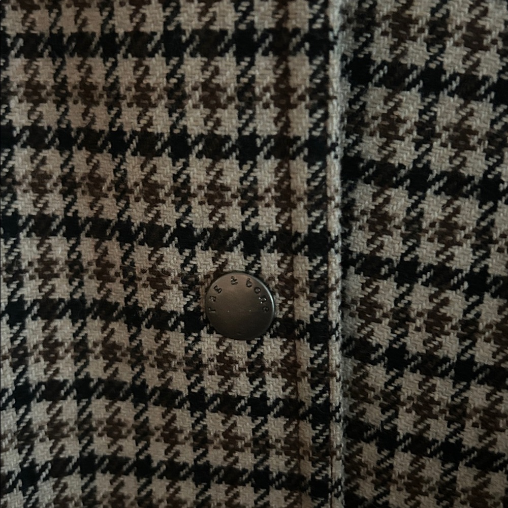 Rag & Bone Houndstooth Jacket With Leather Collar - image 5